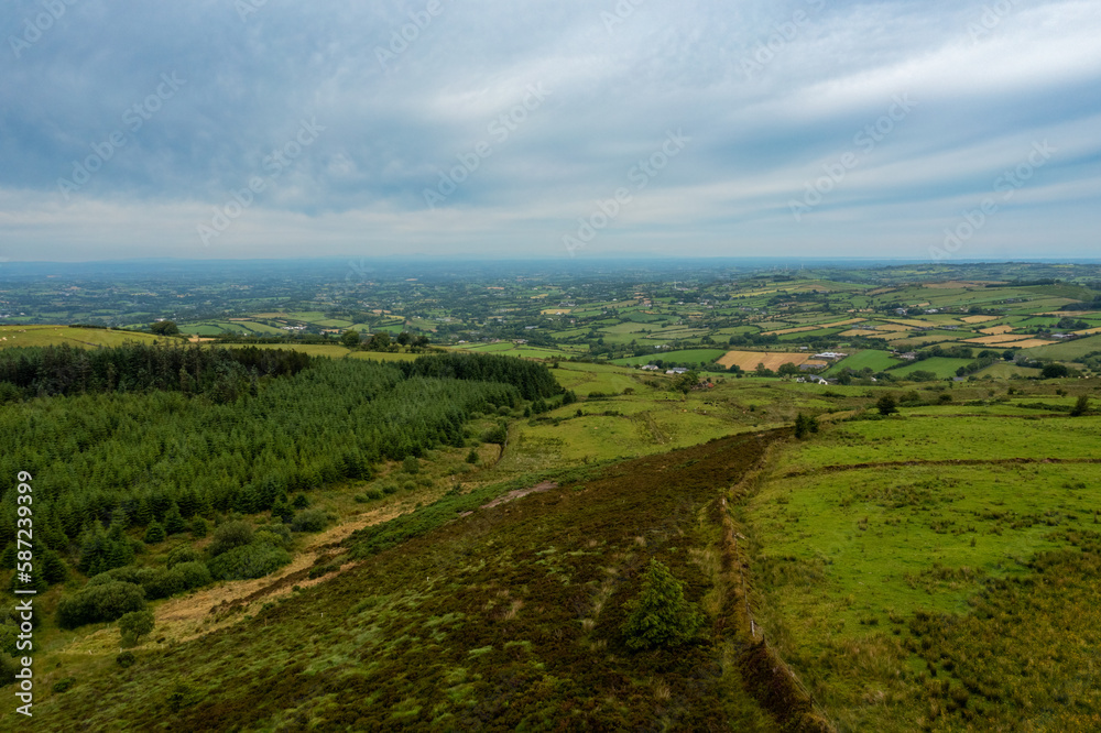 Aerial view of countryside, Northern Ireland