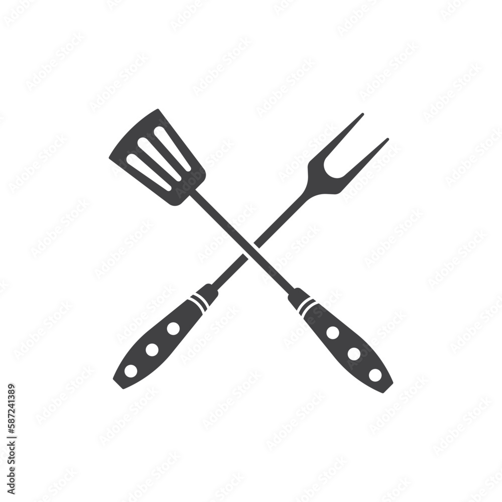 bbq grill logo icon design vector bbq grill logo icon design vector