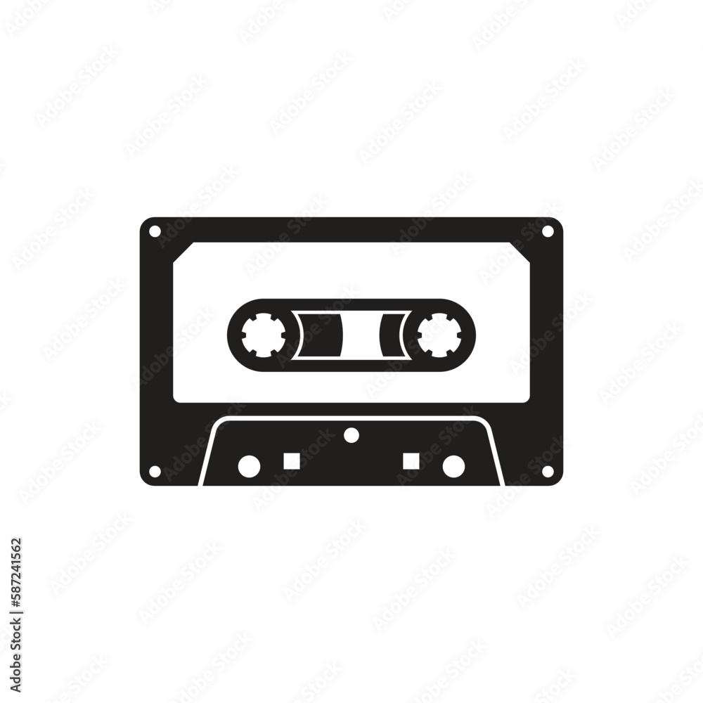 cassette icon design vector