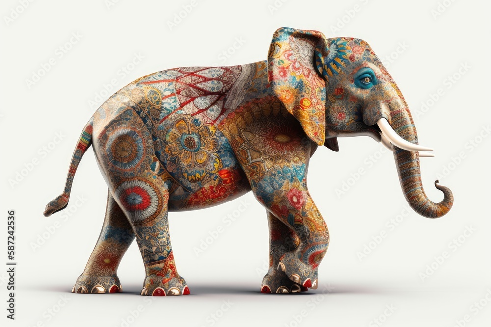 Obraz premium elephant isolated on white