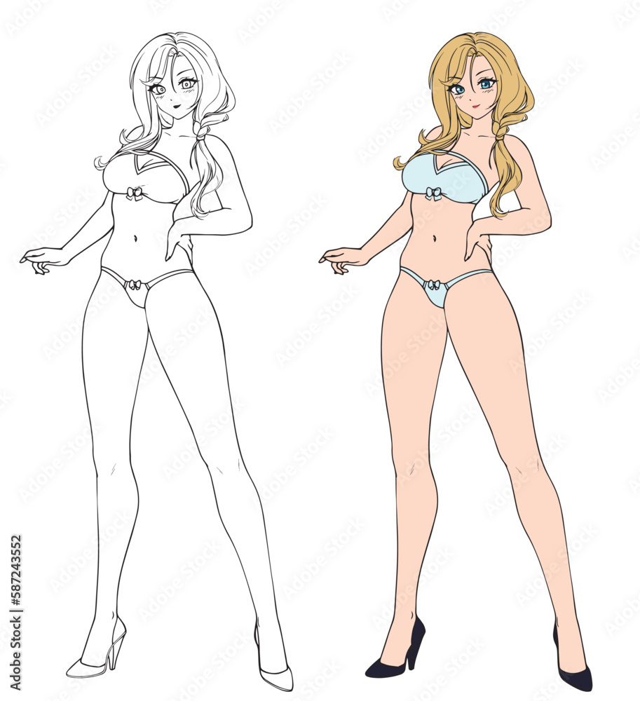 Anime full body manga visual novel npc sprite. Anime full body manga visual novel npc sprite.