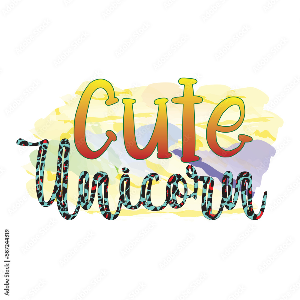 Fototapeta premium Unicorn Sublimation Design