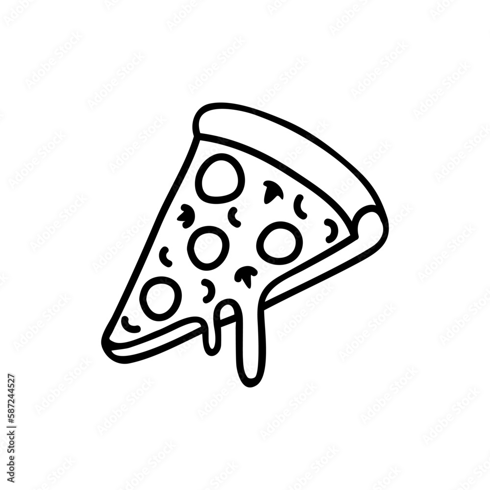 Pizza icon vector. Pizzeria illustration sign. Fast food symbol. Food logo. Pizza icon vector. Pizzeria illustration sign. Fast food symbol. Food logo.