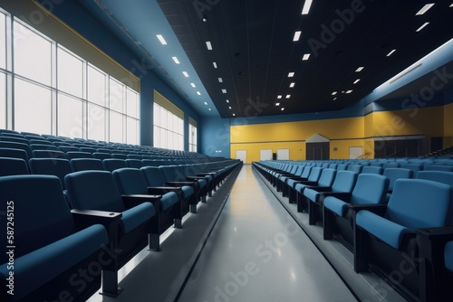 Empty lecture hall auditorium in university © Tixel