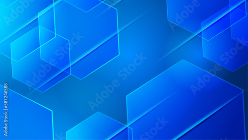 Vector gradient dynamic blue lines background