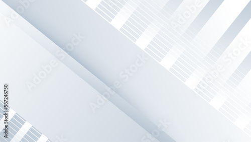 Modern white abstract presentation background with stripes lines