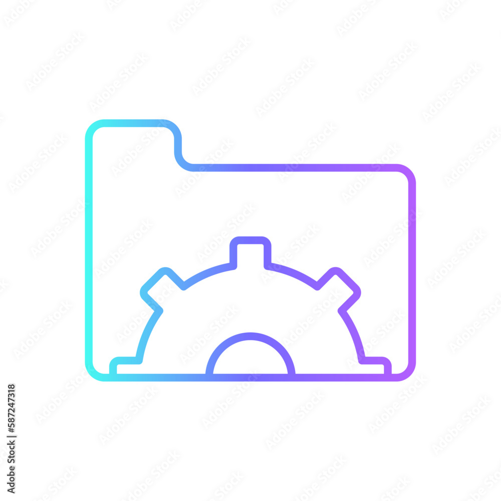 Folder management teamwork and Management icon with purple blue outline style. teamwork, business, work, office, management, group, people. Vector Illustration Folder management teamwork and Management icon with purple blue outline style. teamwork, business, work, office, management, group, people. Vector Illustration