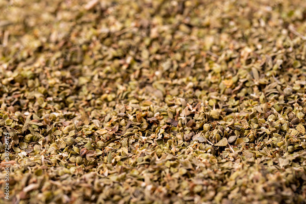 Thyme spice. Bulk dry thyme leaves food background. Spice concept. Thyme spice. Bulk dry thyme leaves food background. Spice concept.