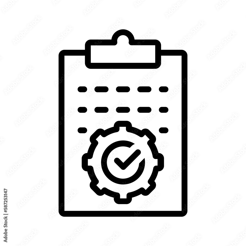 Black line icon for Manage list Black line icon for Manage list
