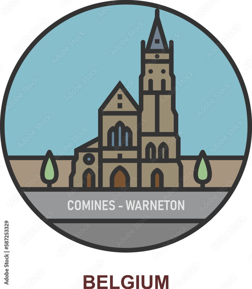 Comines-Warneton. Cities and towns in Belgium. Comines-Warneton. Cities and towns in Belgium.