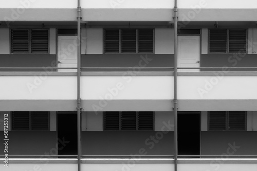 Apartment for rent at thailand photography , Image of flat , Residence building .
