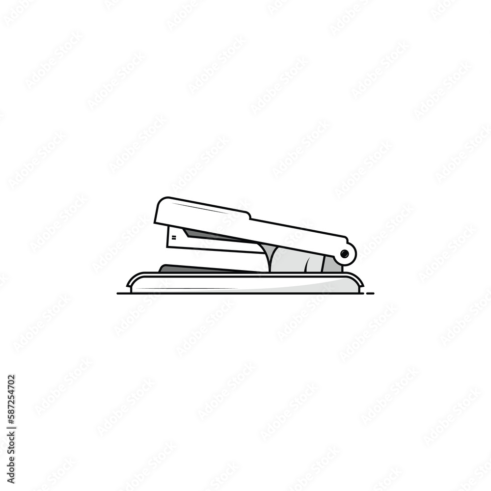 Stapler icon isolated vector graphics Stapler icon isolated vector graphics