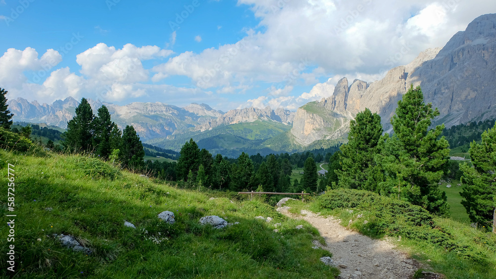 Seisser Alm in den Dolomiten Italien