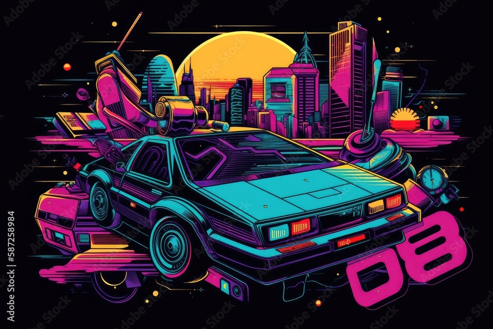 Classic 90s elements .Back to 90's concept Classic 90s elements .Back to 90's concept