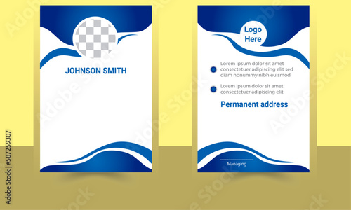 Company presentation card. Vector business card template.
Visiting cards for business and personal use.
And all business presentation work vector illustration design
