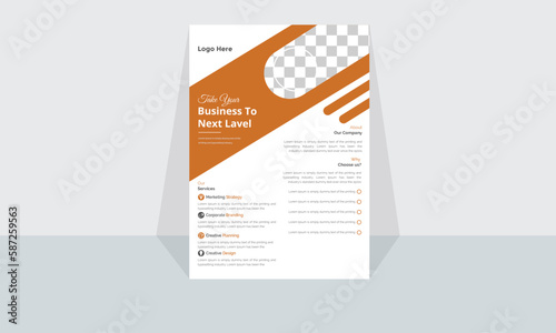 Modern Corporate and Creative Business Flyer Design Template Horizontal Name Flyer Simple and Clean Visiting Flyer Vector illustration Colorful Business Flyer,Brochure Design