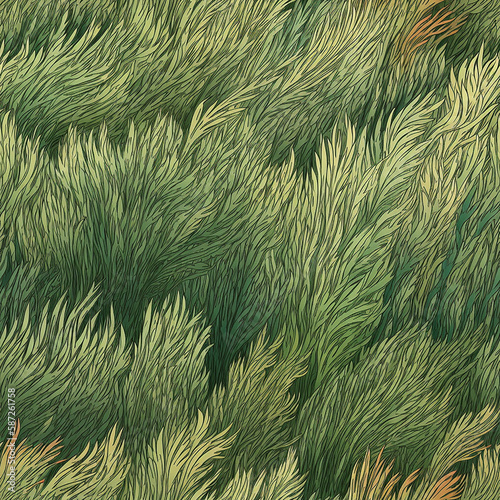 Grass abstract pattern background. Ai Generated