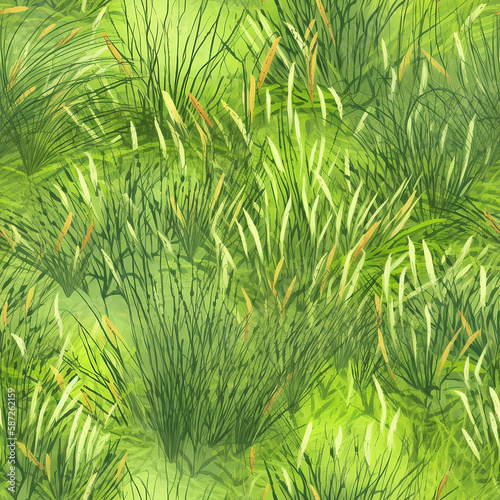 Grass abstract pattern background. Ai Generated