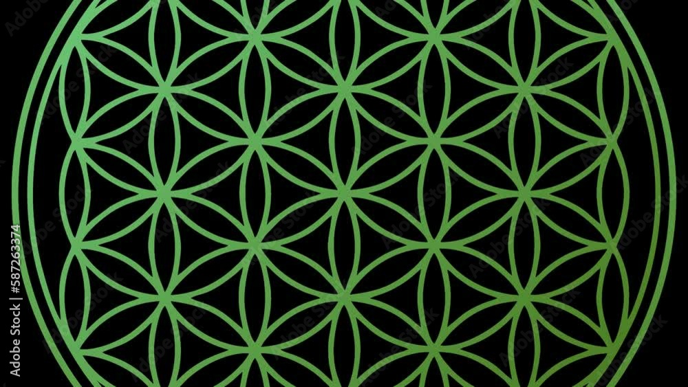 flower of life spiritual symbol color change chakra healing