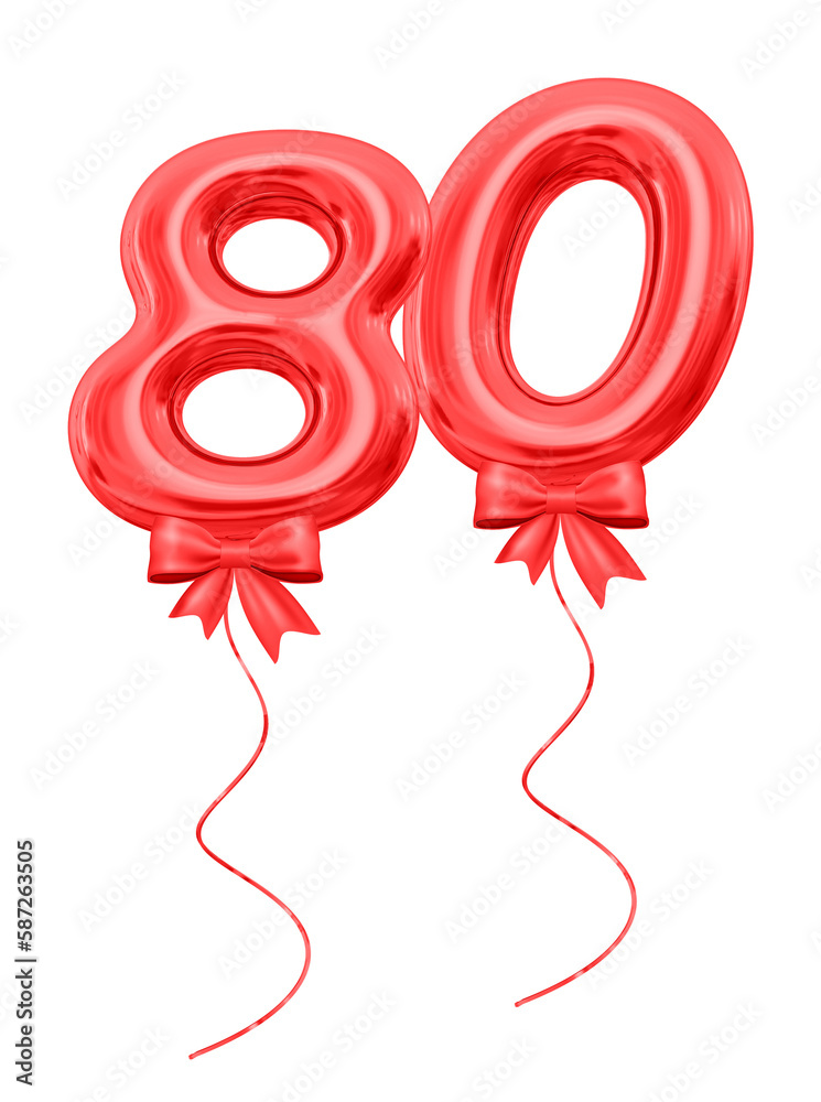 80 Red Balloons Number