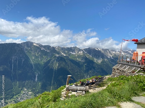 Randonnée en france de la vallée de chamonix au mont blanc