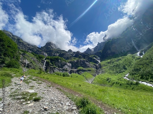 Randonnée en france de la vallée de chamonix au mont blanc