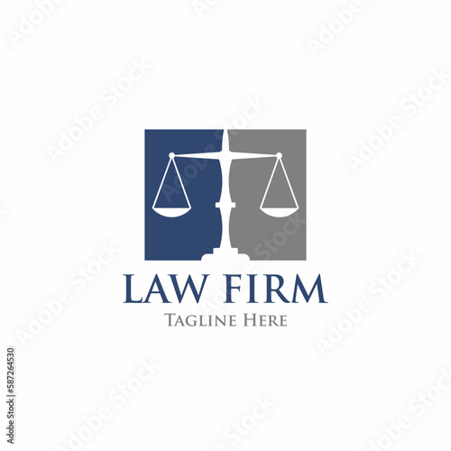 justice, balance, legal, law logo design premium vector