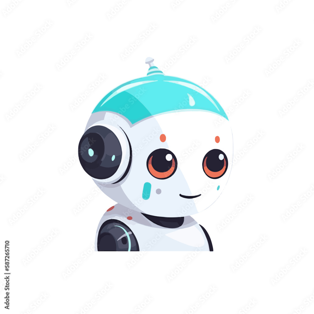 Cute Artificial Intelligence Chat Bot, Chat GPT Customer Support Cute Artificial Intelligence Chat Bot, Chat GPT Customer Support