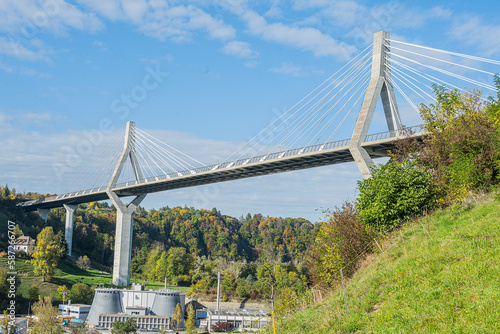 Poyabrücke bei Fribourg, Schweiz photo