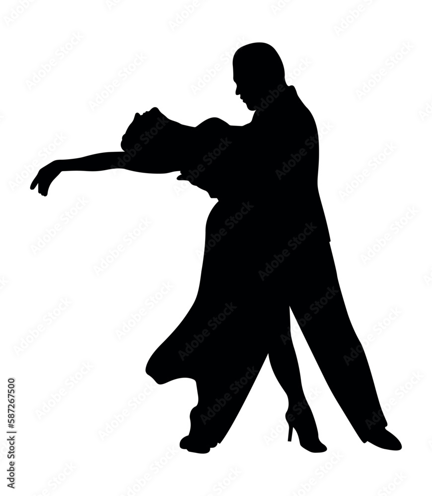 Dance people silhouette vector Dance people silhouette vector