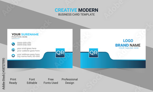 corporate and new modern business card design template