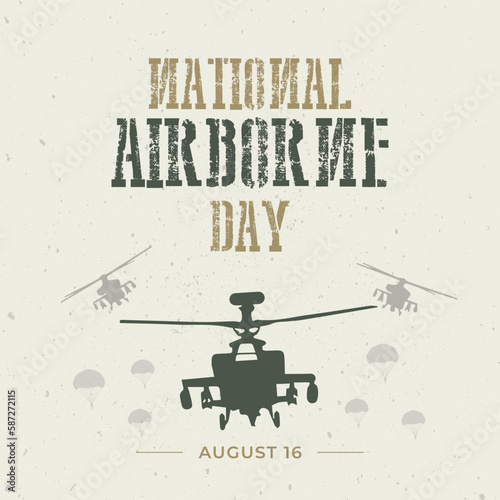 National airborne day design template