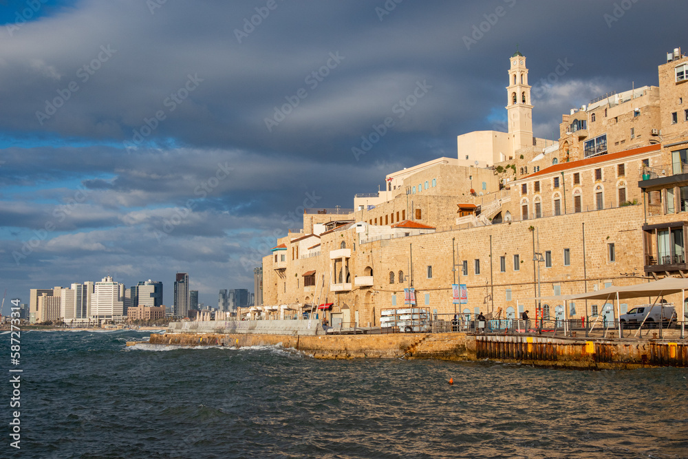 Old Port of Yaffo town in Israel