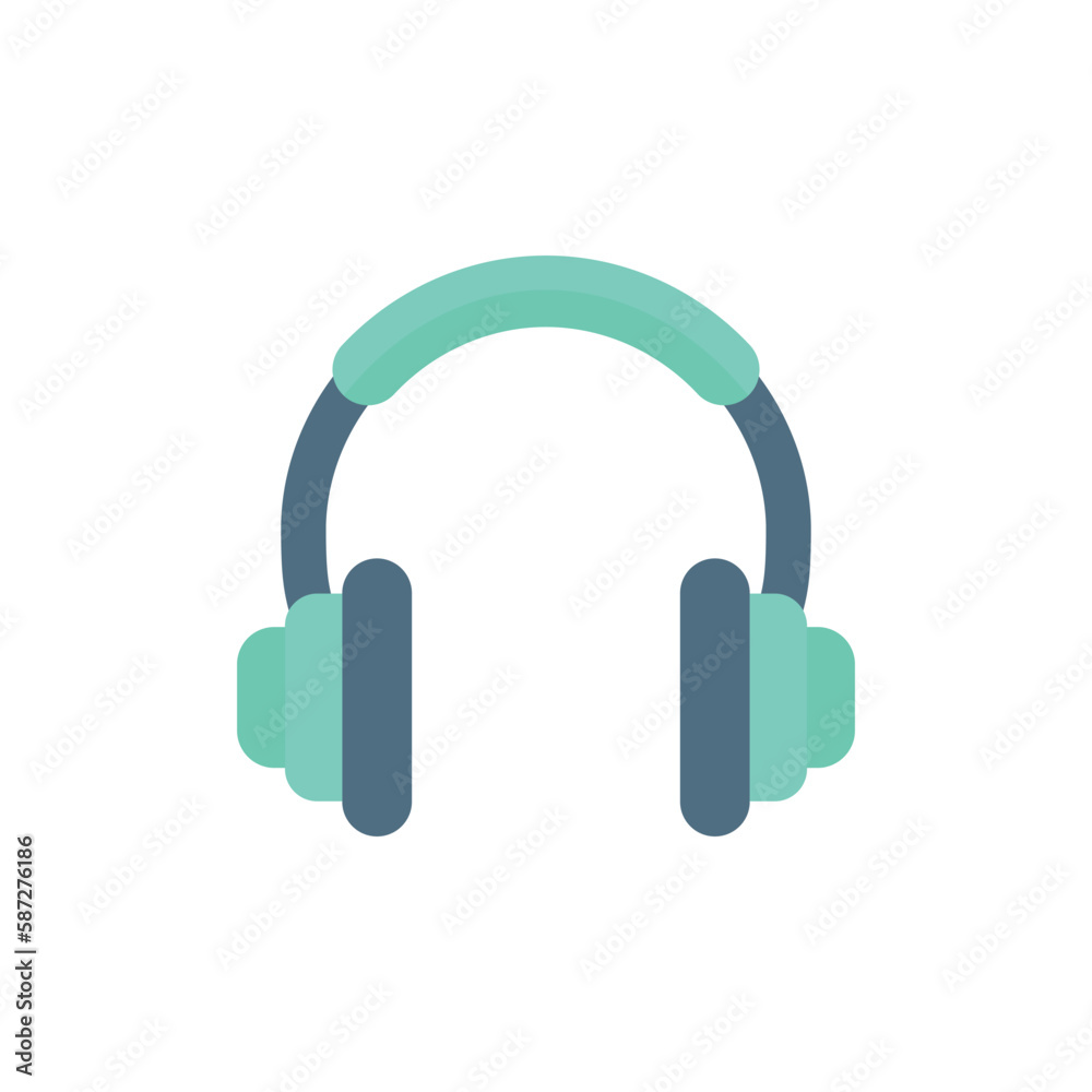 Headphone icon in flat style. Earphone vector illustration on isolated background. Listen music sign business concept. Headphone icon in flat style. Earphone vector illustration on isolated background. Listen music sign business concept.