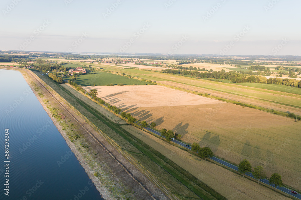 aerial view of the Otmuchow town