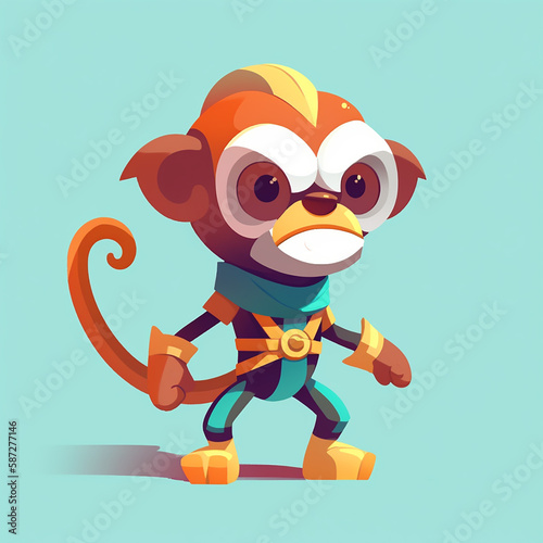 monkey cartoon character © Andrii Yablonskyi