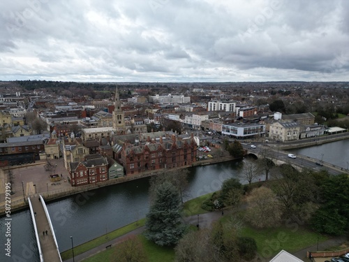 Bedford Bedfordshire UK Drone, Aerial, . photo