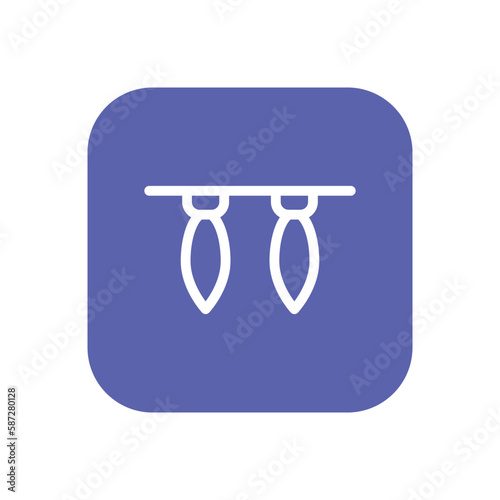 Lighting icon vector stock.