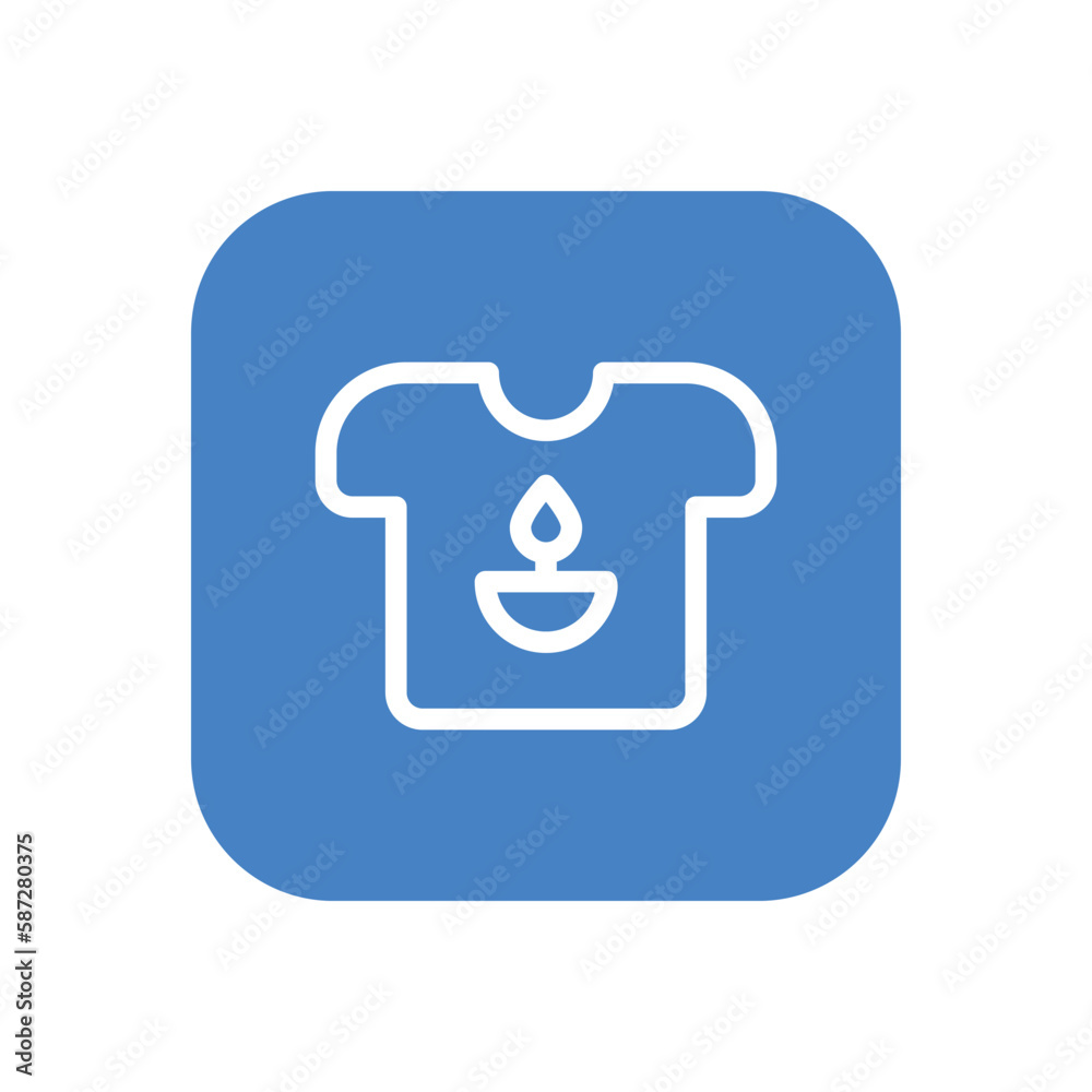 T Shirt icon vector stock.