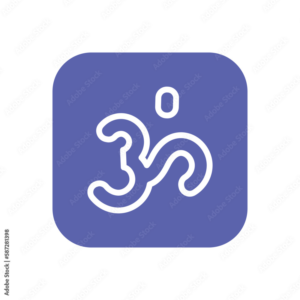 Om icon vector stock. Om icon vector stock.