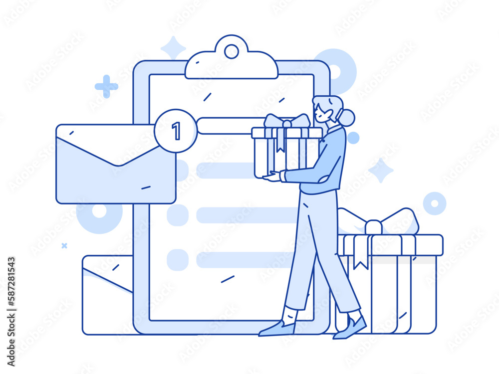 Invite friends to conduct questionnaire survey flat vector concept operation hand drawn illustration
Invite friends to conduct questionnaire survey flat vector concept operation hand drawn illustration
