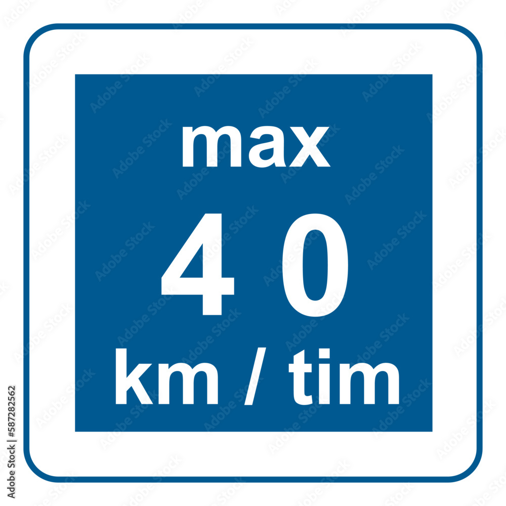 Traffic signs. Road signs. Instruction road signs. Recommended to slow ...