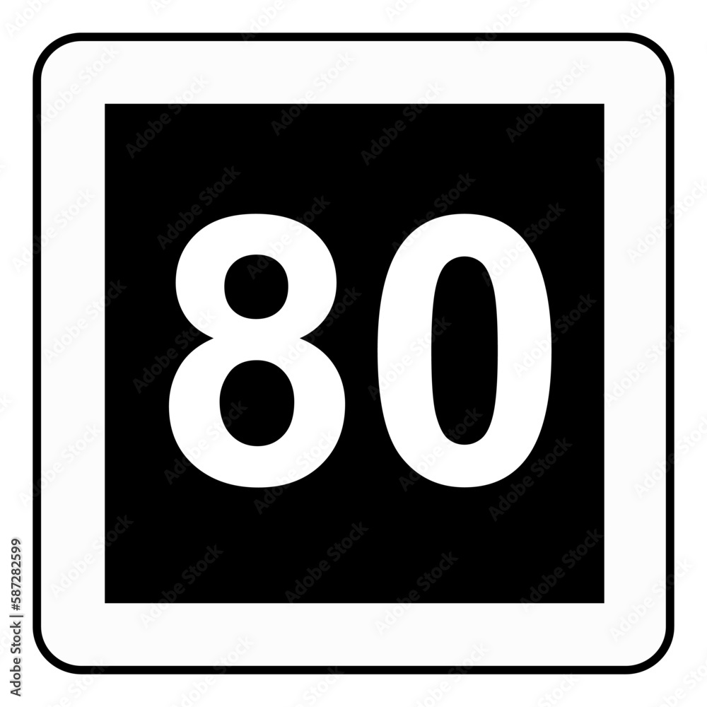 Traffic signs. Road signs. Instruction road signs. Recommended maximum ...