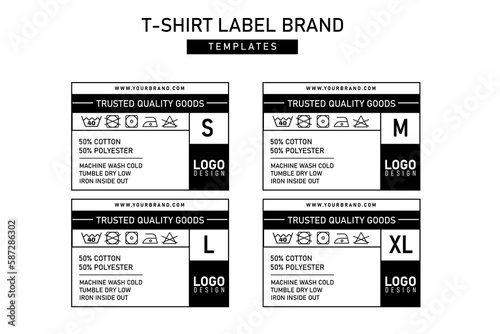 Clothing label tag graphic design