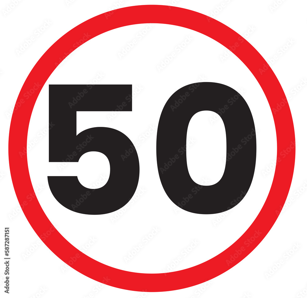 speed limit sign on transparent background speed limit sign on transparent background