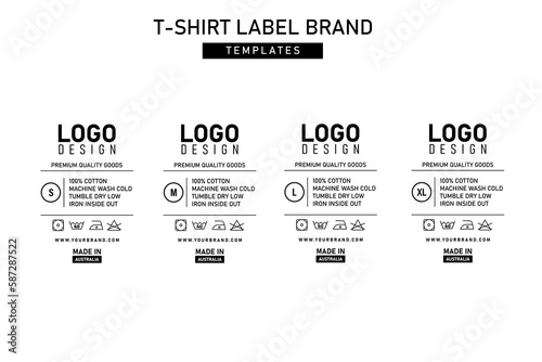 Clothing label tag graphic design