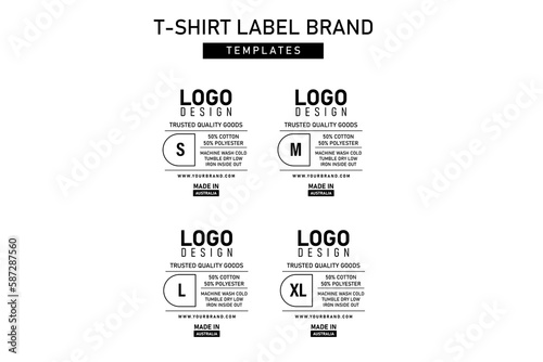 Clothing label tag graphic design