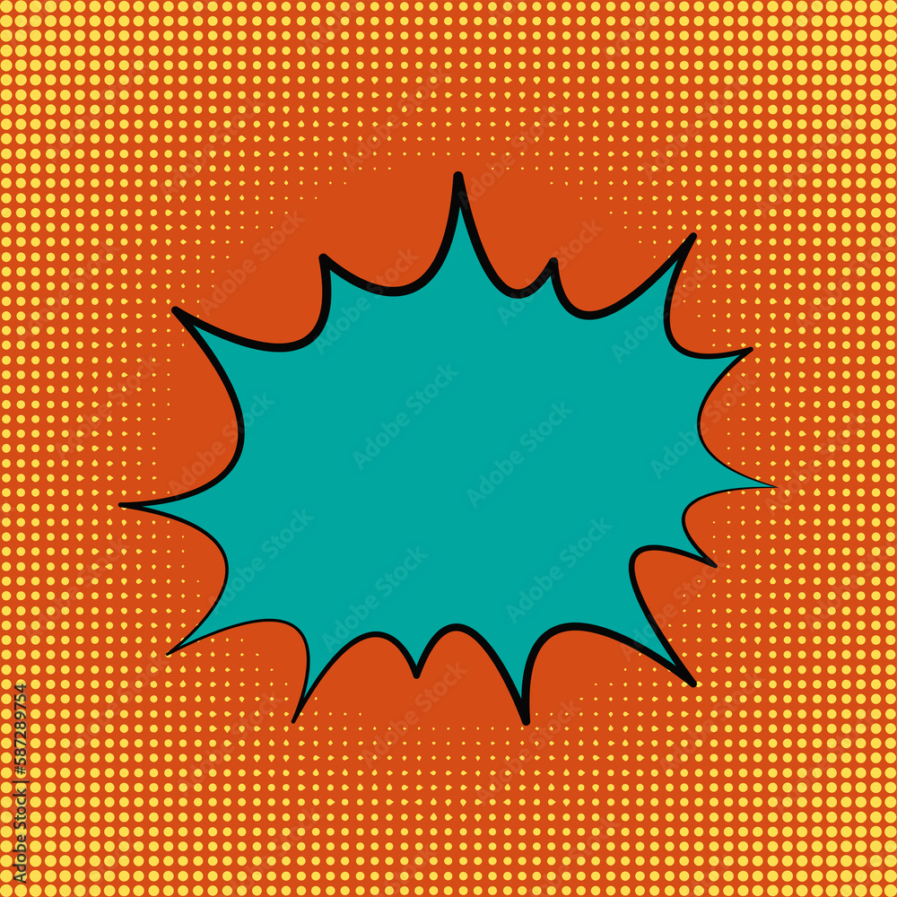 Bright background in the style of pop art