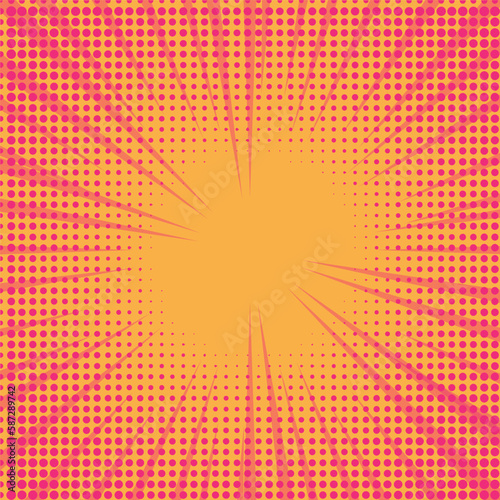 Bright background in the style of pop art