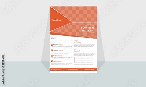 Modern Corporate and Creative Business Flyer Design Template Horizontal Name Flyer Simple and Clean Visiting Flyer Vector illustration Colorful Business Flyer,Brochure Design Professional